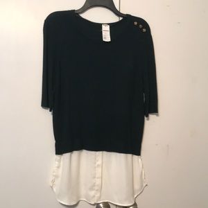 Womens Tunic Green/white Apt 9